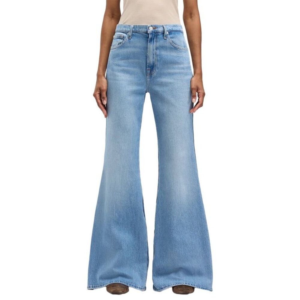 7 For All Mankind Womens  Retro Joker Flare Leg Jean